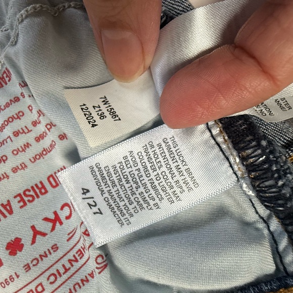 Lucky Brand Ava Mid-Rise Denim Cut-Off Shorts - Size 4/27 - Picture 12 of 13